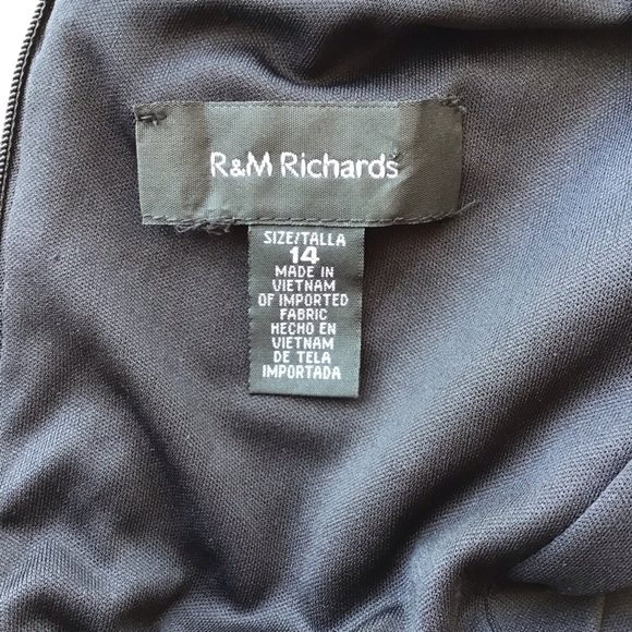 R & M Richards Black Knit One ShoulderJumpsuit - Picture 12 of 12